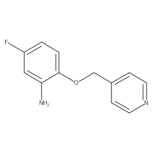 5-Fluoro-2-(pyridin-4-ylmethoxy)aniline结构式
