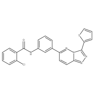 2-chloro-N-(3-(3-(thiophen-2-yl)-[1,2,4]triazolo[4,3-b]pyridazin-6-yl)phenyl)benzamide Structure