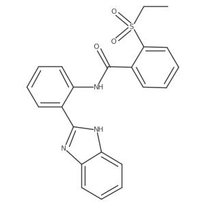 N-[2-(1H-1,3-benzodiazol-2-yl)phenyl]-2-(ethanesulfonyl)benzamide Structure