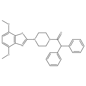 1-(4-(4,7-Dimethoxybenzo[d]thiazol-2-yl)piperazin-1-yl)-2,2-diphenylethanone结构式