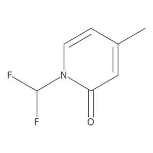 1-(Difluoromethyl)-4-methylpyridin-2(1H)-one Structure