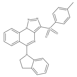 5-(2,3-dihydro-1H-indol-1-yl)-3-[(4-methylphenyl)sulfonyl][1,2,3]triazolo[1,5-a]quinazoline Structure