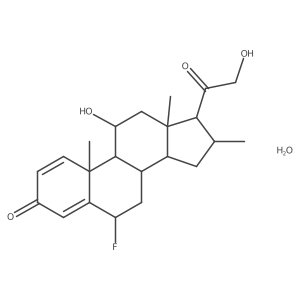 Fluocortolone monohydrate Structure