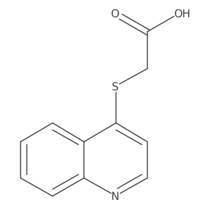 (Quinolin-4-ylthio)acetic acid Structure