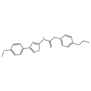 2-(4-(ethylthio)phenyl)-N-(4-(4-methoxyphenyl)thiazol-2-yl)acetamide Structure