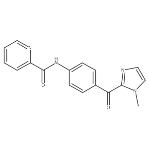 N-{4-[(1-methyl-1H-imidazol-2-yl)carbonyl]phenyl}pyridine-2-carboxamide结构式