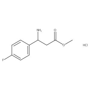 Methyl 3-amino-3-(4-fluorophenyl)propanoate hydrochloride Structure
