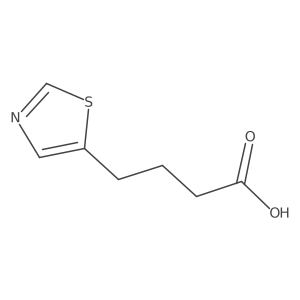 4-(1,3-Thiazol-5-yl)butanoic acid结构式