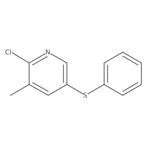 2-Chloro-3-methyl-5-(phenylthio)pyridine Structure