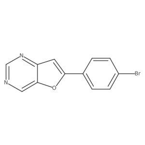 6-(4-Bromophenyl)furo[3,2-d]pyrimidine结构式