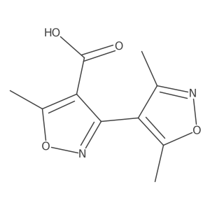 3',5,5'-Trimethyl-[3,4'-biisoxazole]-4-carboxylic acid Structure