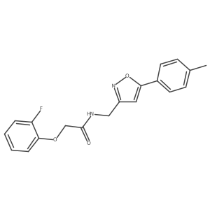 2-(2-fluorophenoxy)-N-((5-(p-tolyl)isoxazol-3-yl)methyl)acetamide结构式
