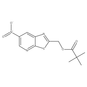 (6-Nitrothiazolo[5,4-b]pyridin-2-yl)methyl pivalate Structure