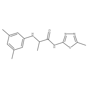 2-(3,5-Dimethyl-phenylamino)-N-(5-methyl-[1,3,4]thiadiazol-2-yl)-propionamide Structure