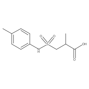 2-Methyl-3-[(4-methylphenyl)sulfamoyl]propanoic acid Structure