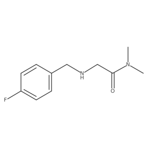 2-{[(4-Fluorophenyl)methyl]amino}-N,N-dimethylacetamide结构式