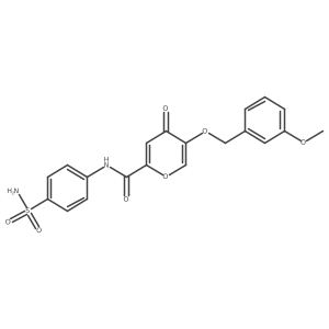 5-((3-methoxybenzyl)oxy)-4-oxo-N-(4-sulfamoylphenyl)-4H-pyran-2-carboxamide Structure