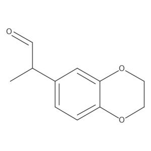 2-(2,3-Dihydro-1,4-benzodioxin-6-yl)propanal Structure