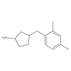 1-[(2,4-Dimethylphenyl)methyl]pyrrolidin-3-amine结构式