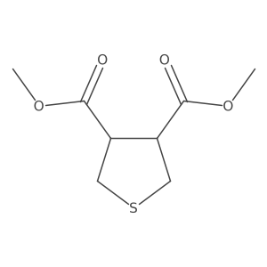 rel-3,4-Dimethyl (3S,4R)-tetrahydro-3,4-thiophenedicarboxylate结构式