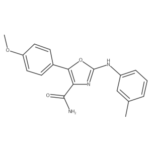 5-(4-Methoxyphenyl)-2-(m-tolylamino)oxazole-4-carboxamide Structure