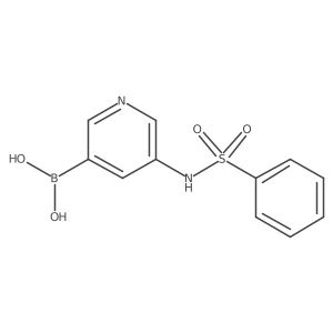 (5-(Phenylsulfonamido)pyridin-3-yl)boronic acid Structure