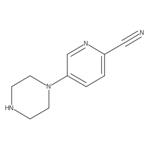 5-(Piperazin-1-yl)pyridine-2-carbonitrile结构式