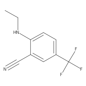 2-(Ethylamino)-5-(trifluoromethyl)benzonitrile结构式