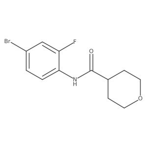 O=C(Nc1ccc(Br)cc1F)C1CCOCC1结构式