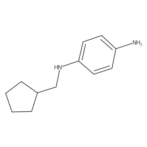 1-N-(cyclopentylmethyl)benzene-1,4-diamine结构式