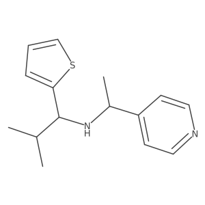 I+/--Methyl-N-[2-methyl-1-(2-thienyl)propyl]-4-pyridinemethanamine结构式
