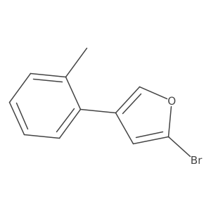 2-Bromo-4-(2-methylphenyl)furan Structure