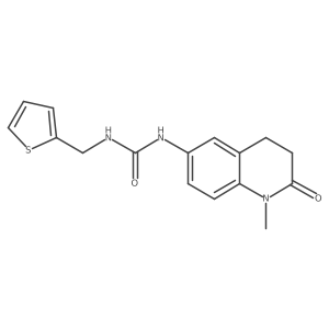 1-(1-Methyl-2-oxo-1,2,3,4-tetrahydroquinolin-6-yl)-3-(thiophen-2-ylmethyl)urea Structure