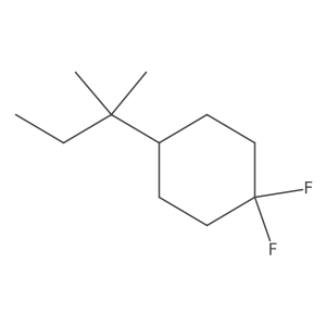 4-(1,1-Dimethylpropyl)-1,1-difluorocyclohexane结构式
