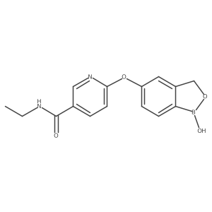 6-[(1,3-Dihydro-1-hydroxy-2,1-benzoxaborol-5-yl)oxy]-n-ethyl-3-pyridinecarboxamide Structure