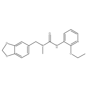 N-(1,3-Benzodioxol-5-ylmethyl)-N'-(2-ethoxy-3-pyridinyl)-N-methylurea Structure