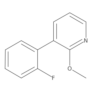 3-(2-Fluorophenyl)-2-methoxypyridine Structure