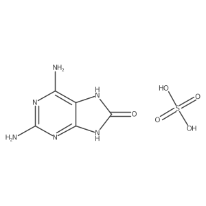 2,6-Diamino-7,9-dihydro-8H-purin-8-onesulfate Structure