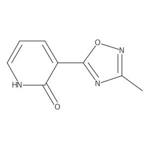 3-(3-methyl-1,2,4-oxadiazol-5-yl)pyridin-2(1H)-one Structure