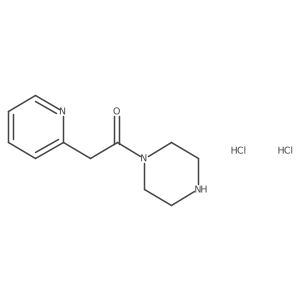 1-(Piperazin-1-yl)-2-(pyridin-2-yl)ethan-1-one dihydrochloride Structure
