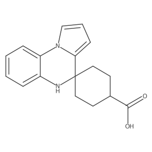 5'H-Spiro[cyclohexane-1,4'-pyrrolo[1,2-a]quinoxaline]-4-carboxylic acid Structure