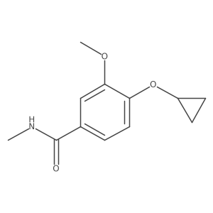 4-Cyclopropoxy-3-methoxy-N-methylbenzamide结构式