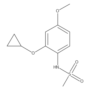 N-(2-Cyclopropoxy-4-methoxyphenyl)methanesulfonamide结构式