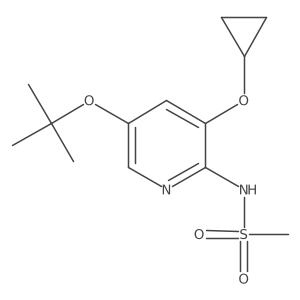 N-(5-Tert-butoxy-3-cyclopropoxypyridin-2-YL)methanesulfonamide Structure