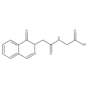 N-[(1-oxophthalazin-2(1H)-yl)acetyl]glycine Structure