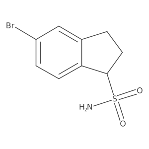 5-bromo-2,3-dihydro-1H-indene-1-sulfonamide Structure