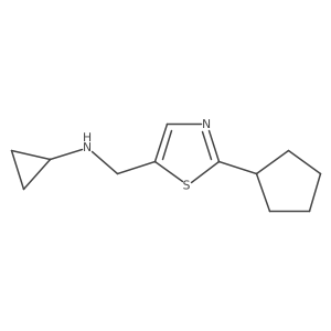 N-((2-cyclopentylthiazol-5-yl)methyl)cyclopropanamine Structure