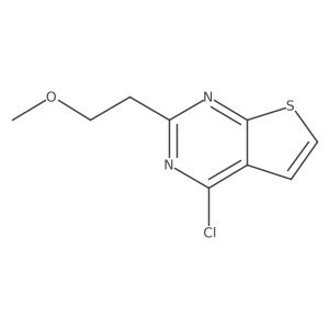4-Chloro-2-(2-methoxyethyl)thieno[2,3-d]pyrimidine结构式