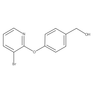 [4-(3-Bromopyridin-2-yl)oxyphenyl]methanol Structure