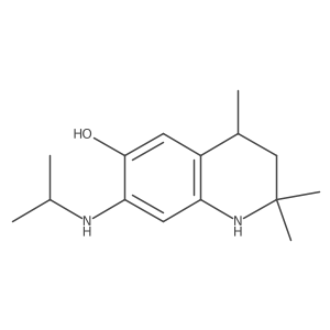 7-(Isopropylamino)-2,2,4-trimethyl-1,2,3,4-tetrahydroquinolin-6-ol结构式